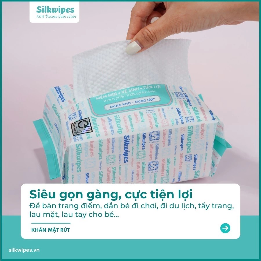 Cách sử dụng khăn mặt khô dạng rút đúng cách